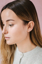 Cargar imagen en el visor de la galería, Pendientes de plata con forma de pepita irregular